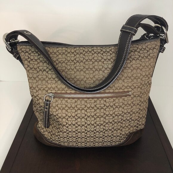 Coach Handbags - Coach Vintage Signature Large Duffle Shoulder Bag